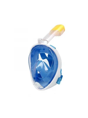 DailyTech Tam Yüz Dalış Maskesi Slikon Şnorkel Full Face - DailyTech - MAVİ - S/M