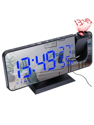 DailyLink Çok Fonksiyonlu Masaüstü Saat (FM Radio Alarm Projeksiyon Sıcaklık Alarm)