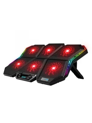 Coolcold LED K40 6 Fanlı 17 inç RGB Laptop Notebook Soğutucu Stand
