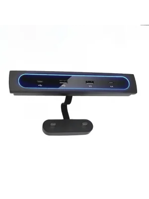 2021-2022 Tesla Model 3/Y Uyumlu 27W Hızlı Şarj USB Hub İstasyonu & Araç Adaptörü
