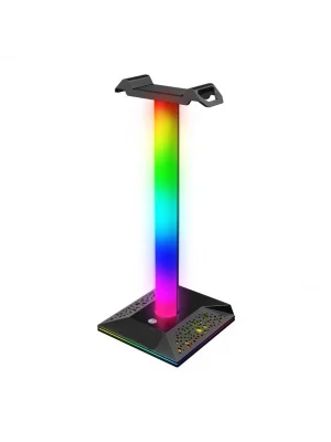 RGB Gaming Kulaklık Standı Dokunmatik LED Işıklı Kulaklık Askısı Gamer Masaüstü Kulaklık Tutucu