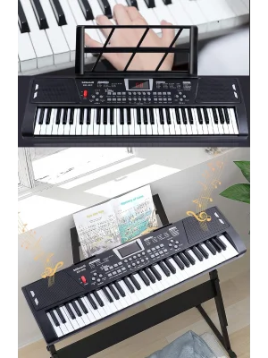 DailyTech 61 Tuşlu USB Dijital Klavye Piyano Profesyonel Büyük Çocuk Müzikal Elektronik Piyano