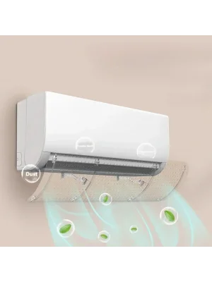 DailyTech Şeffaf Klima Yönlendirici Aparatı Bakteri Önleyici Temiz Hava Basit Kurulum Filtre -