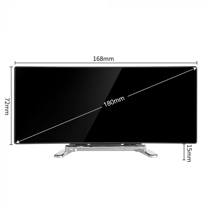 DailyTech Oval Dijital Masa Saati Alarm Termometre Zaman -