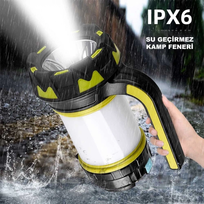DailyTech 100W USB Şarj LED Lamba Su Geçirmez Kamp El feneri