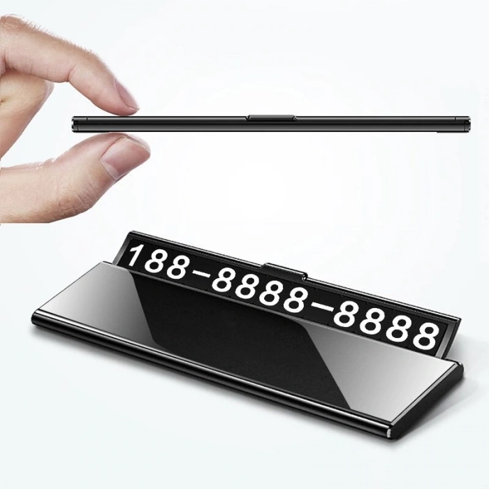 DailyTech Araba Araç SLIM LUX Park Numaratör Telefon Numarası Yazma