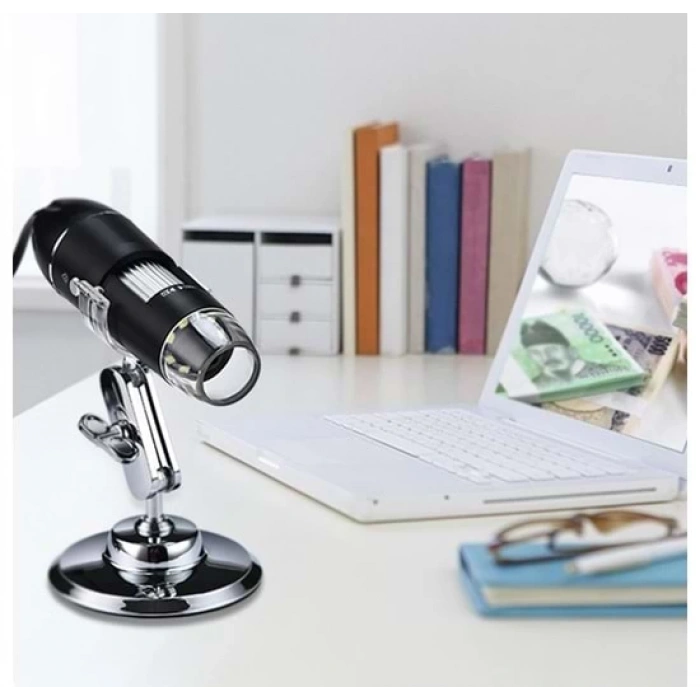 DailyTech 1600X Zoom 2MP USB Dijital Mikroskop 8 Ledli Kamera