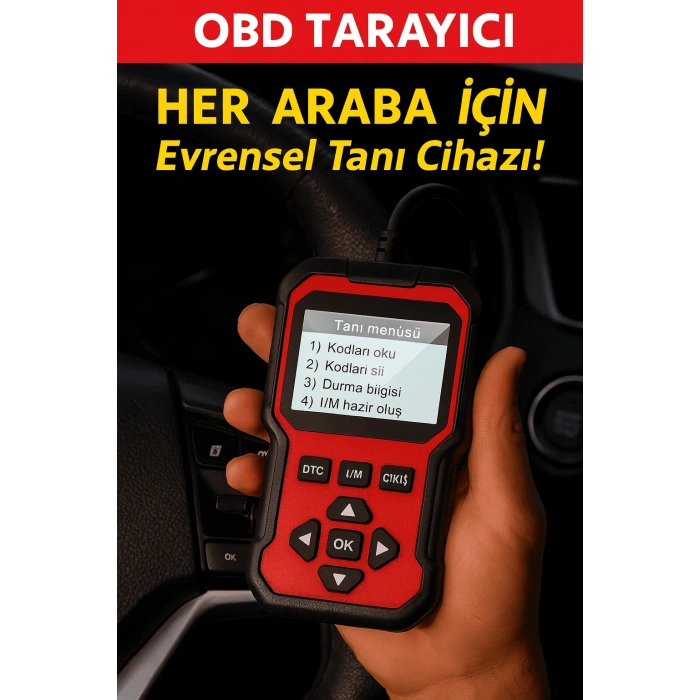DailyTech 2025 Yeni Nesil OBD2 Arıza Tespit Cihazı Canlı Veri Hata Kodu Okuma & Silme Tüm OBD2 Araçlarla Uyumlu