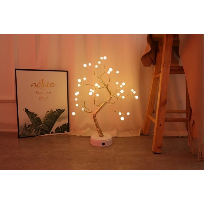 DailyTech Dekoratif 108 LED 3D Masa üstü Ağaç Lamba Noel Işığı