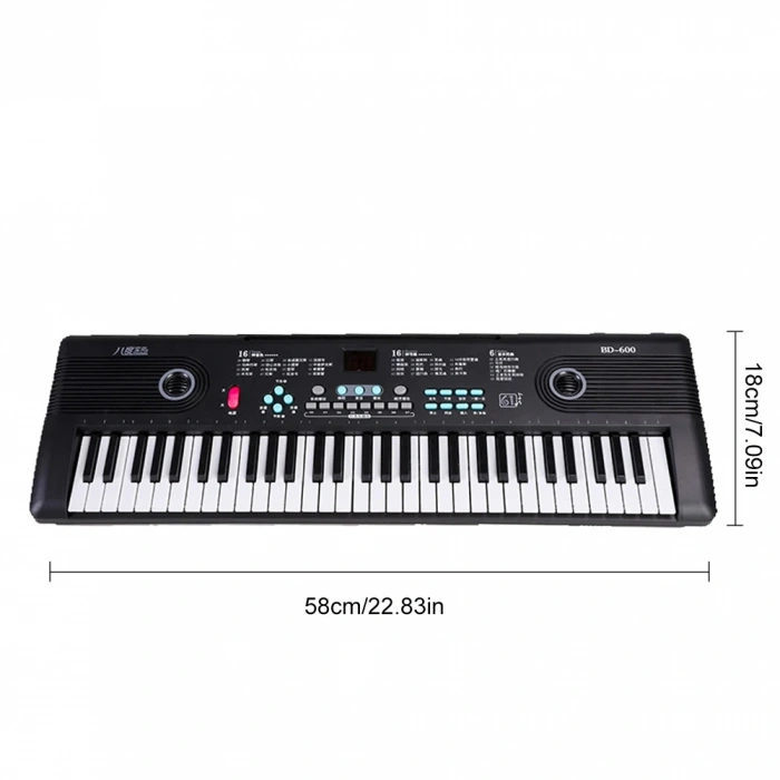 DailyTech 61 Tuşlu USB Dijital Klavye Piyano Profesyonel Büyük Çocuk Müzikal Elektronik Piyano Taşınabilir Çocuk Oyuncak Müzik Aletleri -