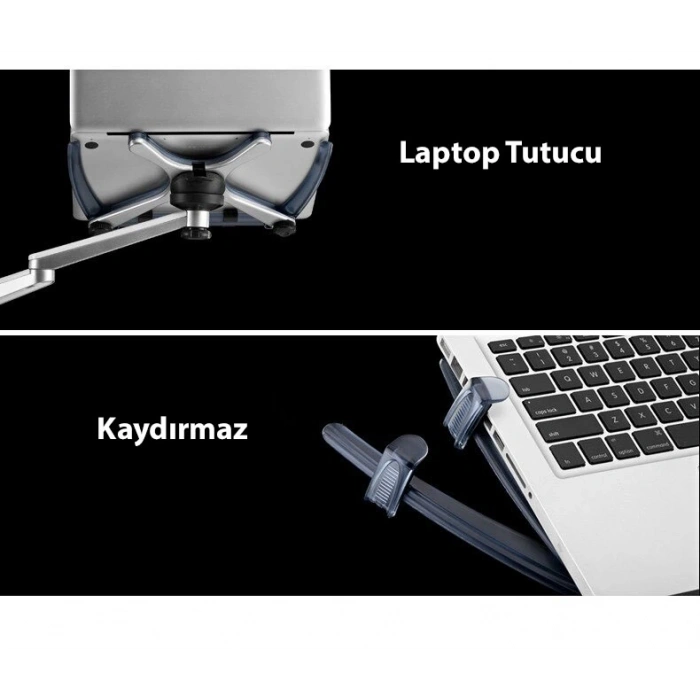 DailyTech Monitör Tutucu Kol Ergonomik Notebook Stand Alüminyum Askı Aparatı