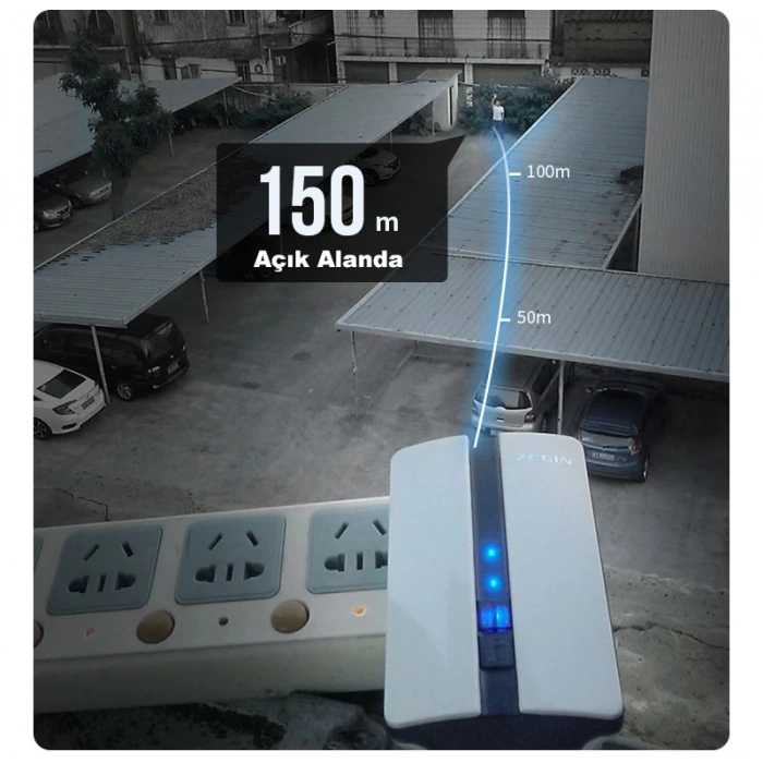 DailyTech Su Geçirmez Kablosuz Pil Gerektirmeyen Kapı Zili