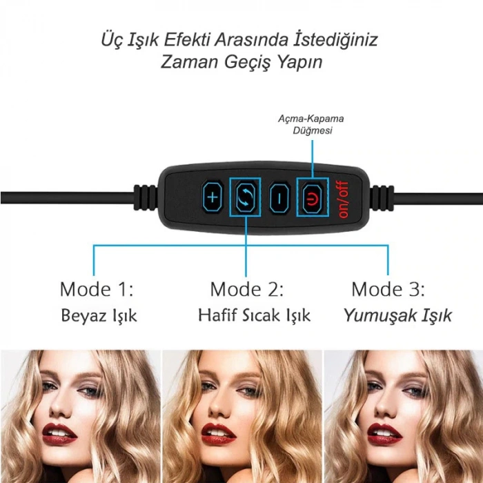 DailyTech Dim LED Halka Lamba Işık Fotoğrafçılık Stüdyo