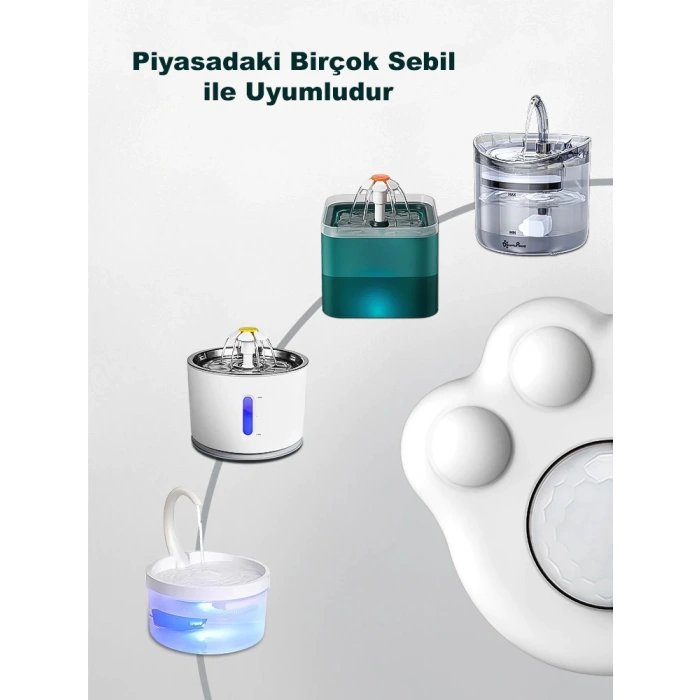 DailyTech Kedi Su Pınarı Çeşmesi Akıllı Hareket Sensörü Kızılötesi