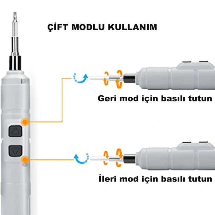 DailyTech Mini Taşınabilir Tornavida Akülü Şarjlı Elektrikli