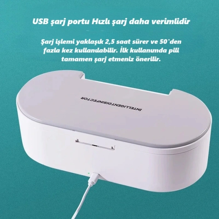 DailyTech Akıllı UV Dezenfeksiyon Kutusu Telefon Aksesuar Maske Takı Sterilizasyon Cihazı