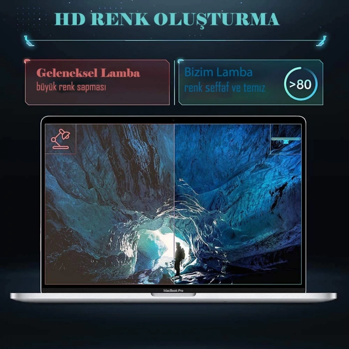 DailyTech Led Kısılabilen Işıklı Çubuk Laptop Pc Bilgisayar İçin