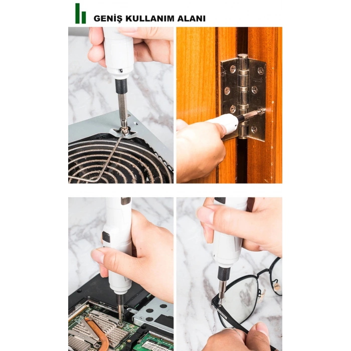 DailyTech Mini Taşınabilir Tornavida Akülü Şarjlı Elektrikli