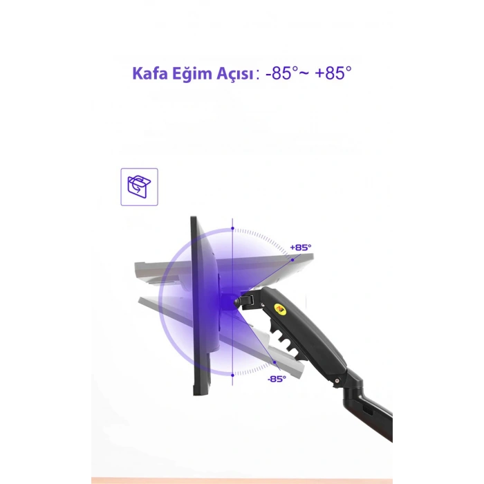 North Bayou NB F80 Tek Kol Amortisörlü Monitör Tutucu