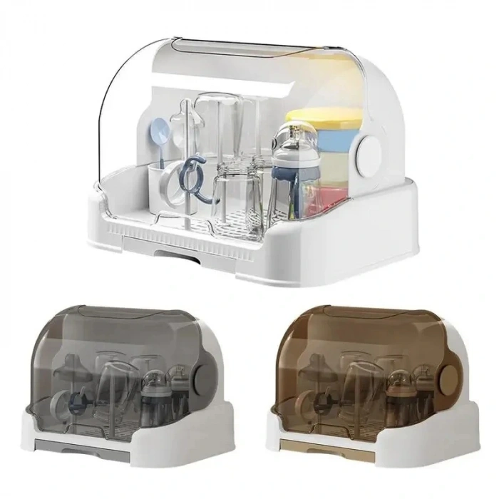 DailyTech Kapaklı Bebek Biberon Mutfak Eşyası Kurutma Saklama Standı Kutusu