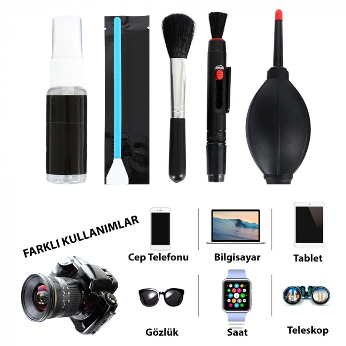 DailyTech Kamera Teleskop Dürbün Lens Temizleme Seti Temizlik Kiti