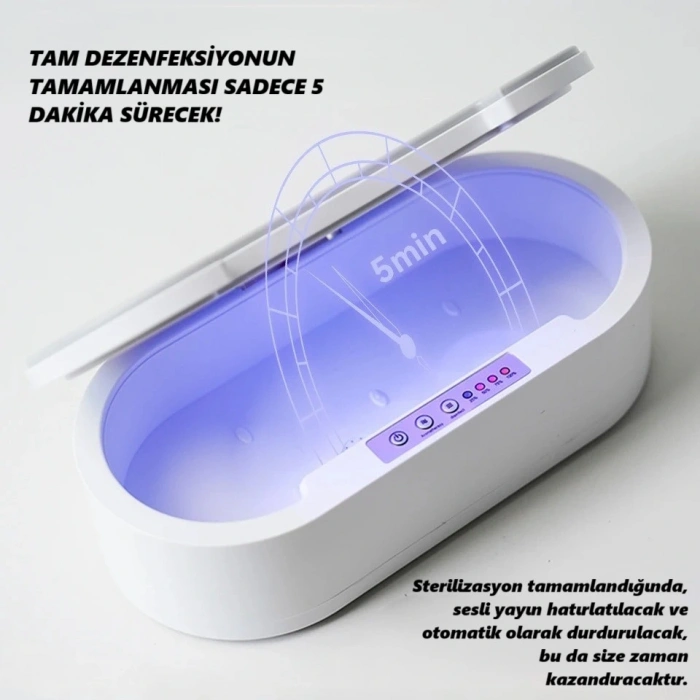 DailyTech Akıllı UV Dezenfeksiyon Kutusu Telefon Aksesuar Maske Takı Sterilizasyon Cihazı