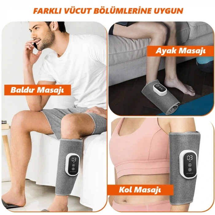 DailyTech Baldır Ayak ve Kol Masaj Aleti Şarjlı Hava Basınçlı