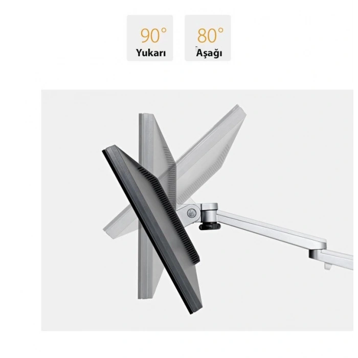 DailyTech Monitör Tutucu Kol Ergonomik Notebook Stand Alüminyum Askı Aparatı