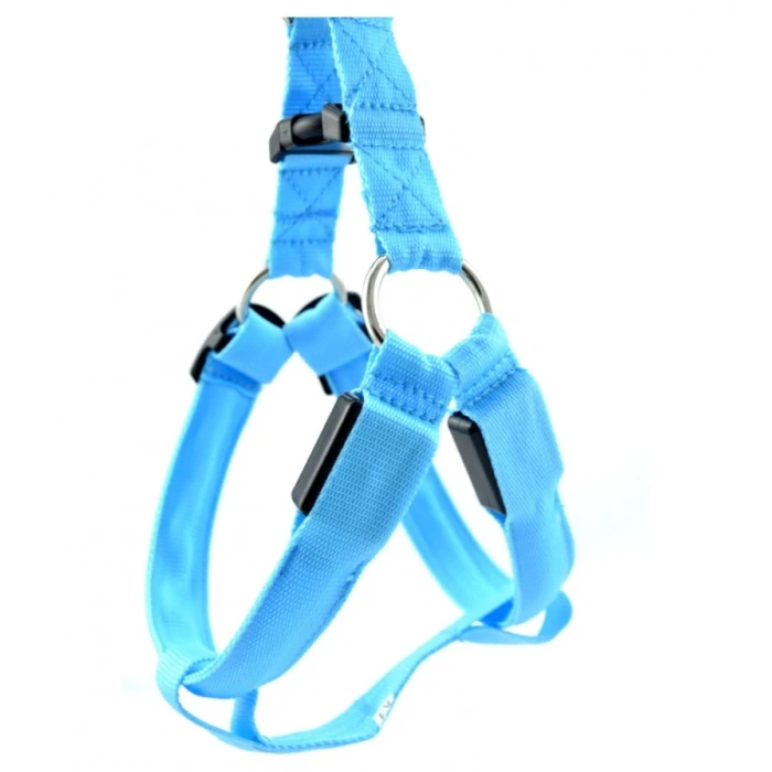 DailyTech Ayarlanabilir LED Işıklı Pet Köpek Göğüs Tasması Kemeri