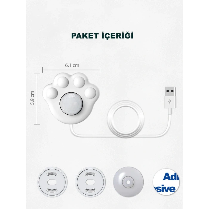 DailyTech Kedi Su Pınarı Çeşmesi Akıllı Hareket Sensörü Kızılötesi