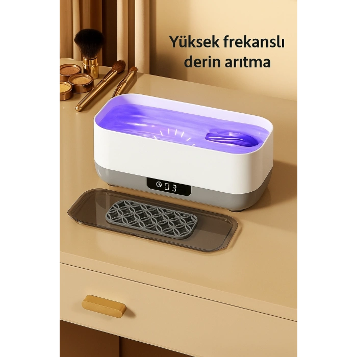 DailyTech Ultrasonik Gözlük Temizleme Cihazı Takı Saat Lens Derin Temizlik Makinesi