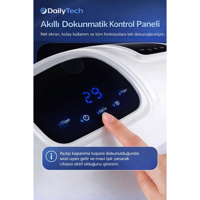 DailyTech Cilt Bakım Cihazı 7 Renk Işık Terapi Kızarıklık Akne Leke Karşıtı Yüz Gençleştirme Yenileme