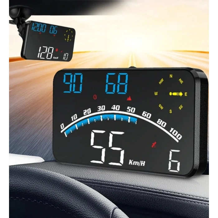 DailyTech G10 Otomatik Hud Ekran Araba Projektör Alarmı Hız Göstergesi