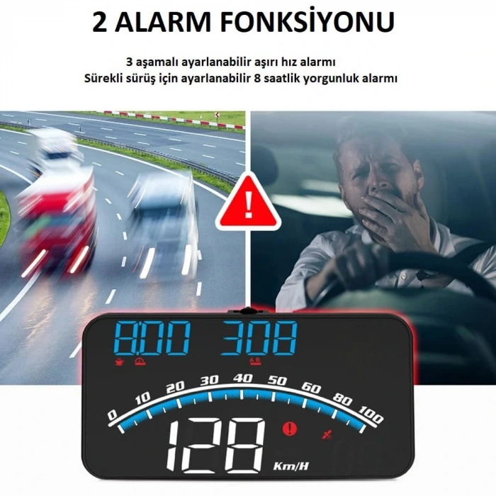 DailyTech G10 Otomatik Hud Ekran Araba Projektör Alarmı Hız Göstergesi
