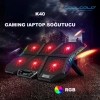 Coolcold LED K40 6 Fanlı 17 inç RGB Laptop Notebook Soğutucu Stand