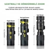 DailyTech 10-300x40 Zoom Monoküler Teleskop Dürbün Telefon Tutuculu