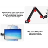 Masaüstü Ayarlanabilir 14-32” Çift Kol Monitör Tutucu SK14-32ÇİFTKOL