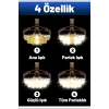 DailyTech 12 LED Şarj Edilebilir Su Geçirmez Kamp Kafa Feneri Lambası