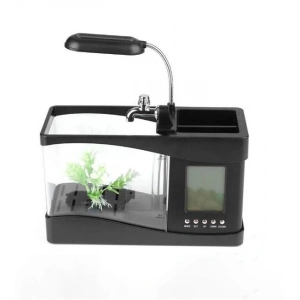 DailyTech Dekoratif USB Masaüstü Mini Akvaryum Balık Tankı