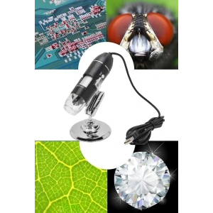 DailyTech 1600X Zoom 2MP USB Dijital Mikroskop 8 Ledli Kamera