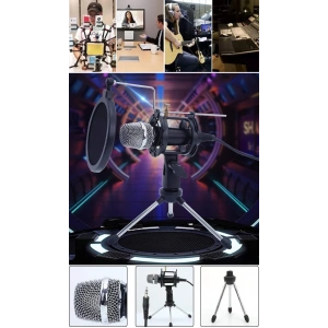 DailyTech Kareoke Kondenser Mikrofon Telefon Ve Bilgisayar Uyumlu