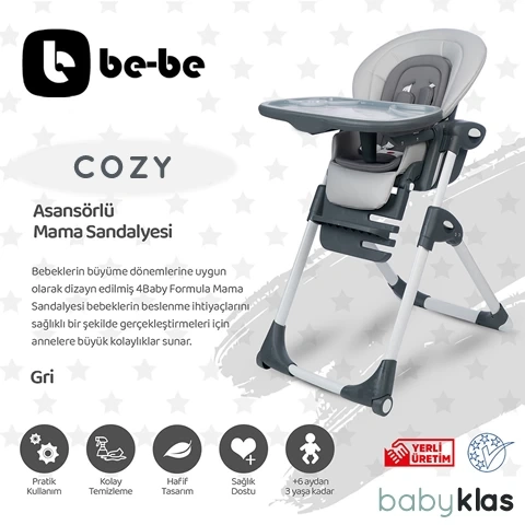 Asansörlü Lüks Mama Sandalyesi