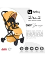 4 Baby AB-383 Drone Sky Sarı Kabin Tipi Bebek Arabası
