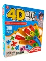4D Diy Block Bambu Çubuklar Kutulu Zeka Ve Hayal Gücü Eğitici Oyuncak (300 Parça )