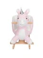 Ahşap Ayaklı Peluş Oyuncak Sallanan Unicorn