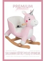 Ahşap Ayaklı Peluş Oyuncak Sallanan Unicorn