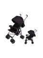 Aldeba Tam Yatar Baston Puset Bebek Arabası | Siyah