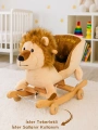 Babyklas Tekerlekli ve Sallanan Peluş Aslan Oyuncak