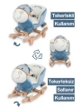 Babyklas Tekerlekli ve Sallanan Peluş Eşek Oyuncak | Mavi
