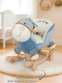 Babyklas Tekerlekli ve Sallanan Peluş Eşek Oyuncak | Mavi